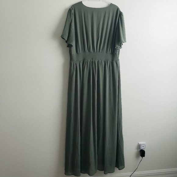 Baltic Born Birdie Maxi Dress Smocked Short Sleeve New Without Tags - Picture 5 of 7